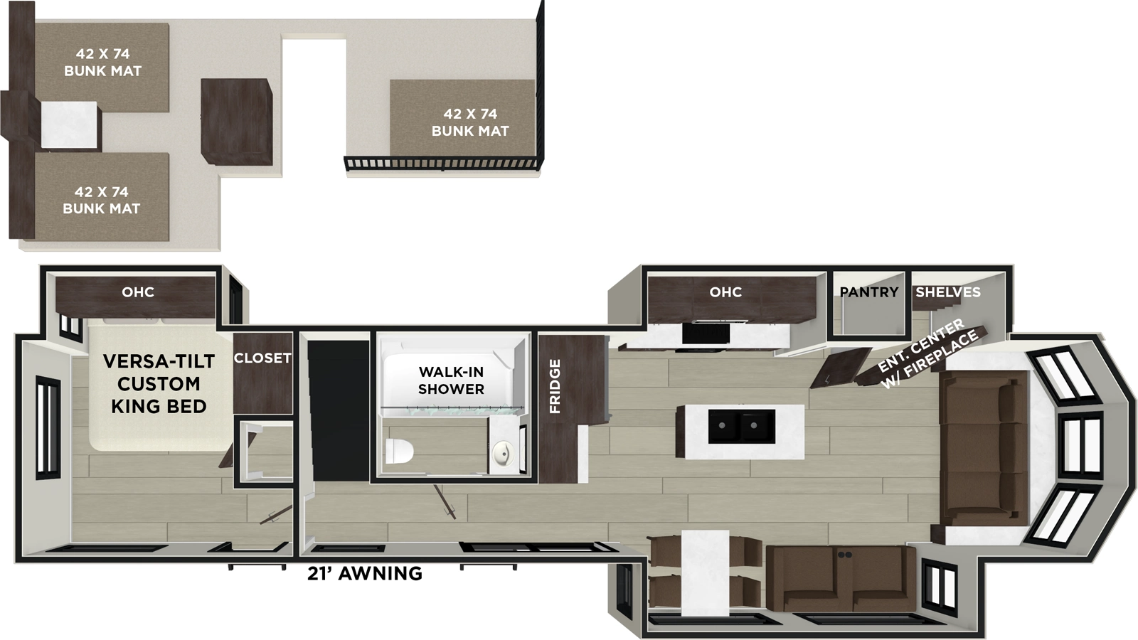 Wildwood Lodge 42FLDL Floorplan
